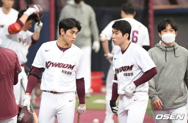 키움 시절 이정후(왼쪽)와 김혜성.