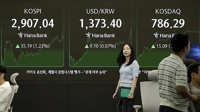이재명 대통령 출범 후 주식시장에 활력이 돌고 있다. [사진｜뉴시스]