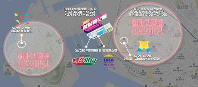 ▲'밤마다 인천 페스타' 사업대상지./사진제공=인천관광공사&nbsp;