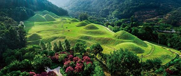 창녕 '교동·송현동 고분군' 전경. [사진=경남 창녕군]