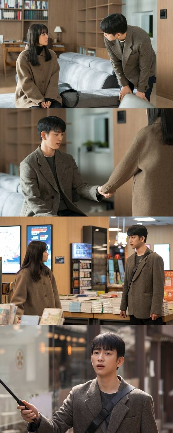 tvN 토일드라마 ‘미지의 서울’ 8회에서는 고등학생 때 나눴던 약속을 마침내 실현하는 유미지(박보영 분)와 이호수(박진영 분)의 모습이 그려진다.