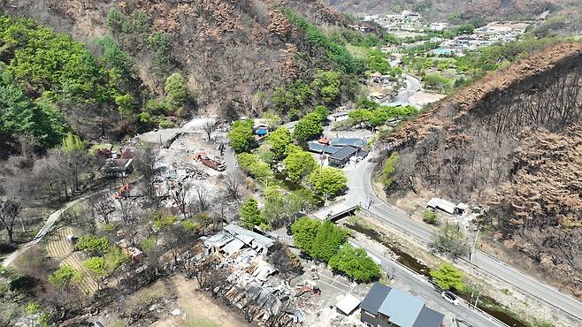 국토부의 특별재생지역으로 지정된 ‘청송읍 부곡리’ 달기약수터 모습.[청송군 제공]