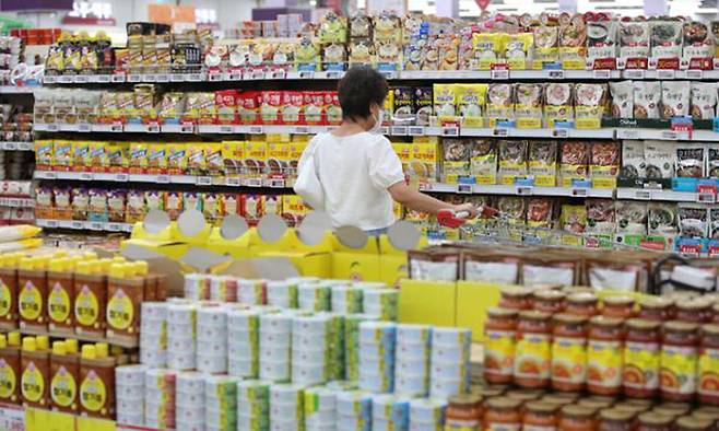 14일 서울의 한 대형마트. 뉴시스