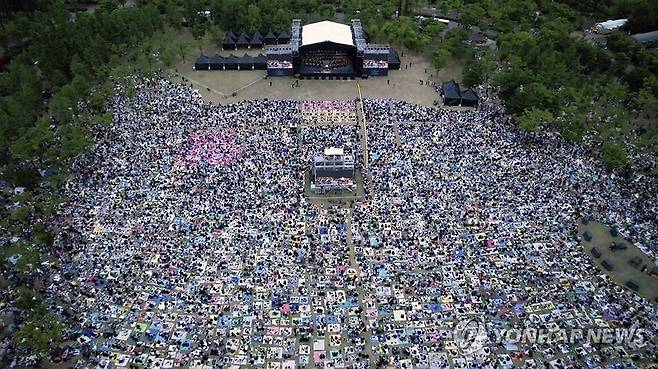 지난 주말 열린 부산 파크콘서트 [연합뉴스 자료사진]