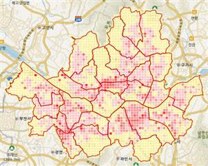 탄소공간지도 건물부문 탄소배출 예시 이미지 (사진=국토교통부)