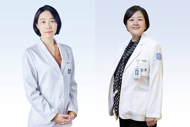 공성혜 내분비대사내과 교수(왼쪽), 이효정 치과 교수. [사진=분당서울대병원]