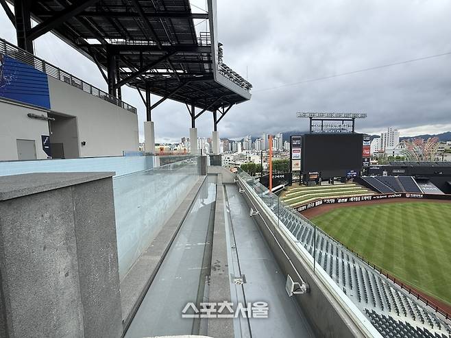 텅텅 비어있는 대전 신구장의 인피니티풀. 대전 | 박연준 기자 duswns0628@sportsseoul.com