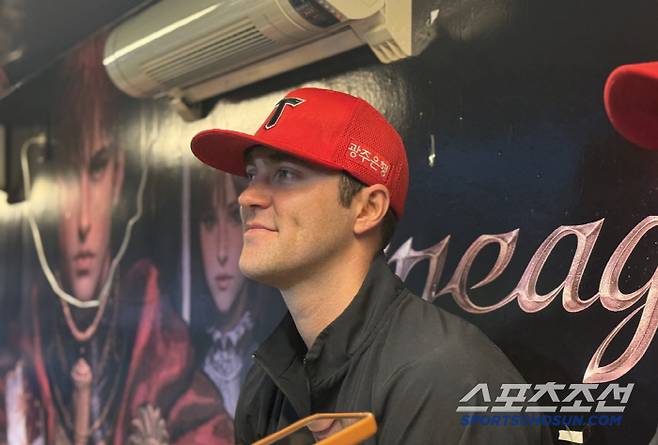 15일 NC전을 마치고 인터뷰하는 네일. 사진=나유리 기자