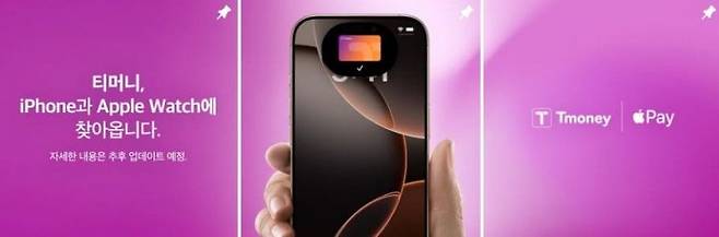 애플페이가 국내 출시 2년만에 대중교통 탑승해 가능해진다. 티머니 공식 인스타그램.