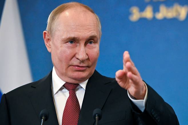 블라디미르 푸틴 러시아 대통령. /연합뉴스