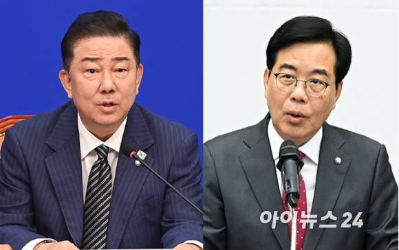 (왼쪽부터) 더불어민주당 김병기 원내대표, 국민의힘 송언석 원내대표 [사진=아이뉴스24 DB]