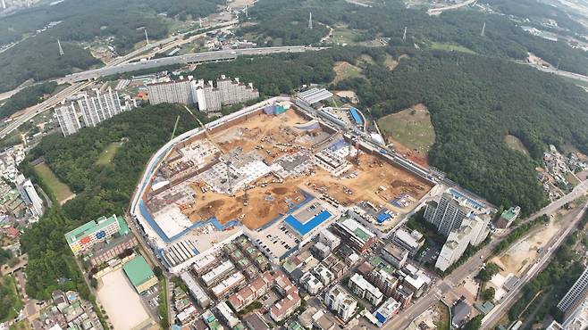 공사를 진행 중인 원당1구역. 고양시 제공