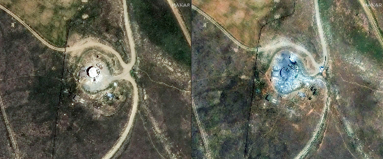 이란의 핵과 주요 군사시설들을 13일 새벽(현지시간) 이스라엘이 집중 공격한 후 이란 북서부 피란샤흐르 핵 시설이 대거 파괴됐다. (사진=AFP연합)