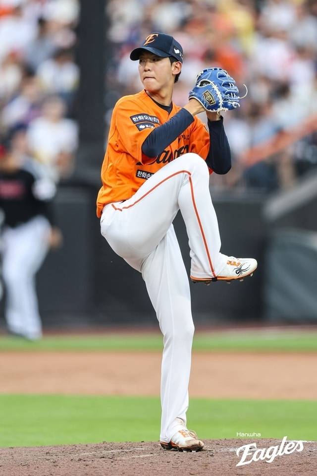 황준서는 15일 대전 LG전에서 승리 투수가 됐다. 사진=한화 제공