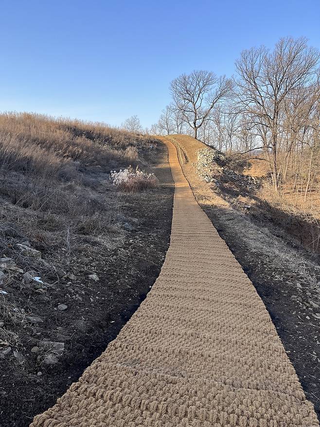 대전시가 새롭게 조성한 중구 사정성(沙井城) 일대의 산책로.