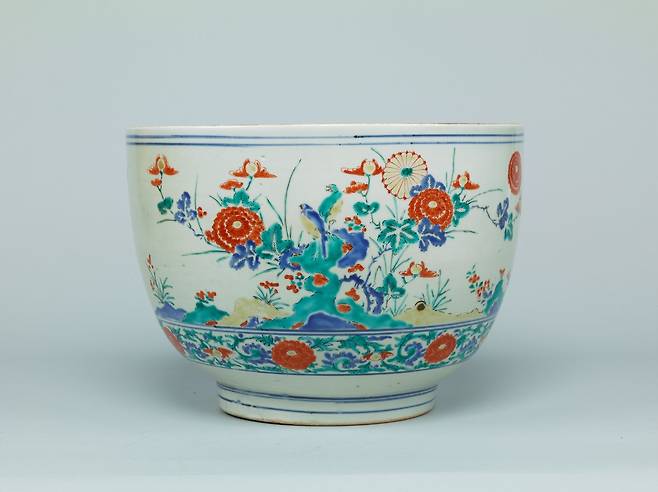 꽃 새무늬 발. 일본 중요문화재. [국립중앙박물관]