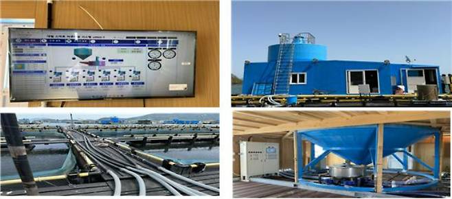 해상가두리 스마트 양식장. 경남도청 제공