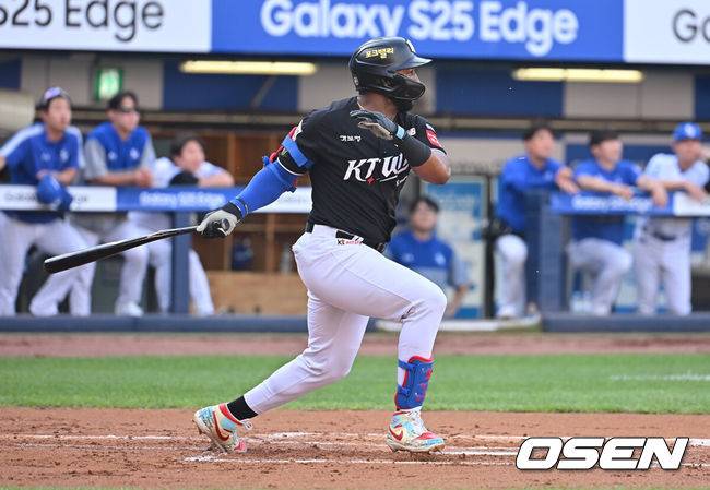 [OSEN=대구, 이석우 기자]  KT 위즈 로하스 072 2025.06.14 / foto0307@osen.co.kr