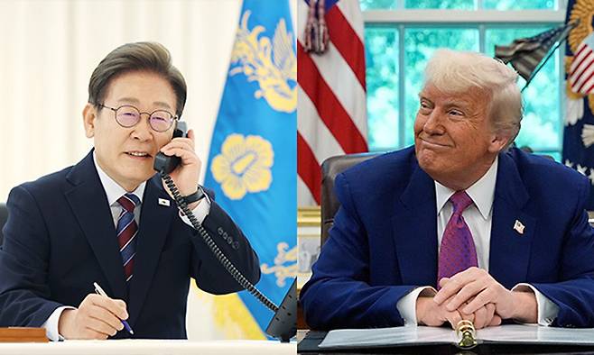 이재명 대통령(왼쪽)과 도널드 트럼프 미국 대통령. AP연합뉴스