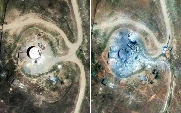 15일(현지시간) 미국 민간위성업체 맥사 테크놀로지가 제공한 위성 사진. 5월 22일(왼쪽)과 이스라엘의 공습 후인 6월 13일(오른쪽) 이란 북서부 피란샤르 핵시설 모습. 2025.6.15 AFP 연합뉴스(맥사 테크놀로지 자료)