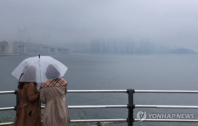 비 내리는 부산 [연합뉴스 자료사진]