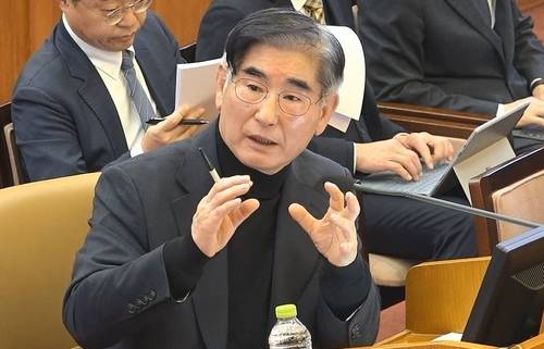 탄핵심판 증인 출석한 김용현 전 국방장관 [연합뉴스 자료사진]