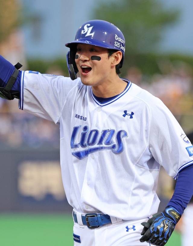 삼성 라이온즈의 주장이자 공격의 핵인 구자욱. 삼성 제공