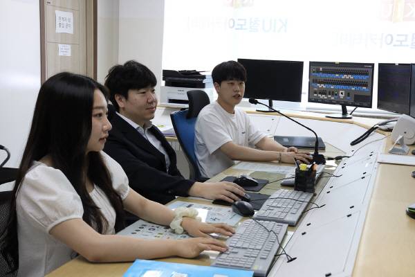 전기능 모의운전연습기(FTS) 모니터링 모습. 경일대.