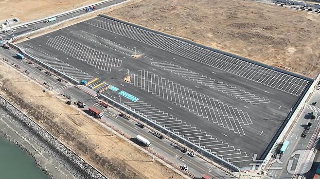 송도 화물차 주차장(IPA 제공. 재판매 및 DB 금지) / 뉴스1