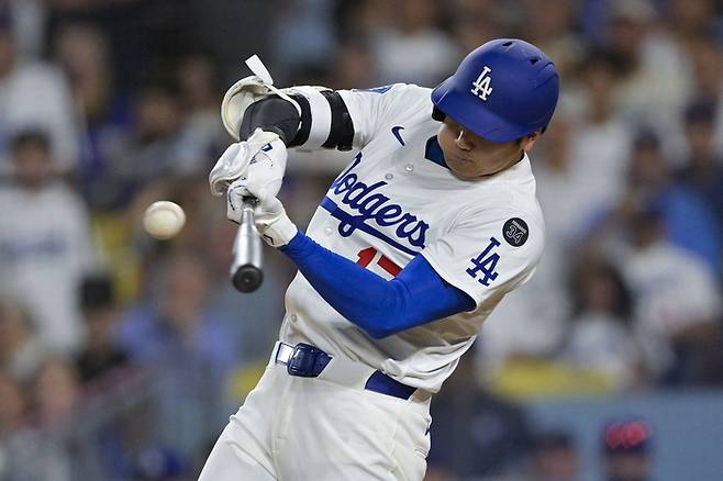 타격에 임하는 오타니. 사진 | AP 연합뉴스