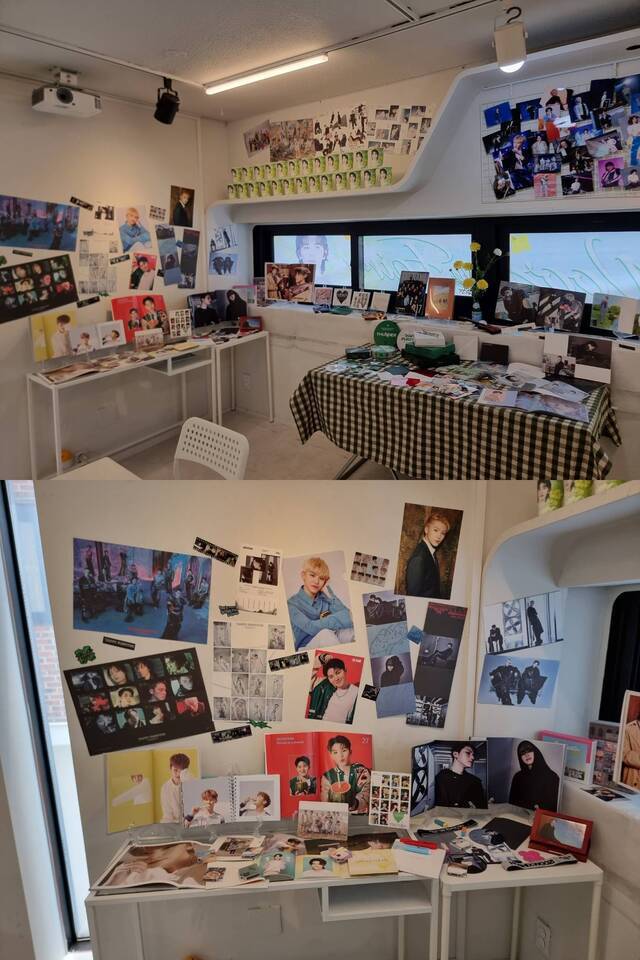 지난 31일 서울 마포구 카페 지금에서 그룹 세븐틴 우지의 테마카페가 열렸다. /팬앤스타