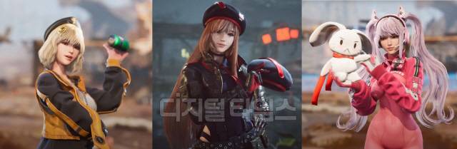 스텔라 블레이드 니케 DLC 게임 캐릭터 3종. 시프트업 제공