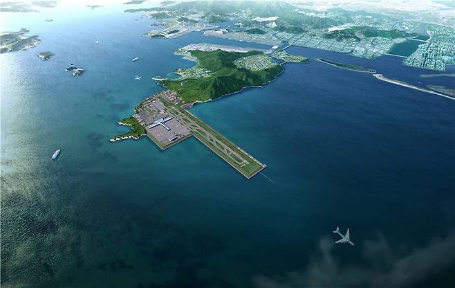 가덕도신공항 조감도. 자료 국토교통부