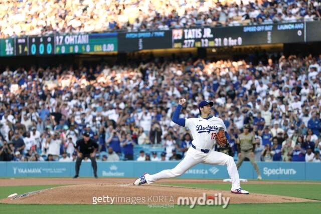 오타니 쇼헤이의 다저스 투수 데뷔전/게티이미지코리아