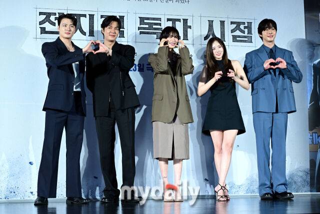 영화 '전지적 독자 시점' 신승호, 이민호, 나나, 채수빈, 안효섭(왼쪽부터)/마이데일리 DB