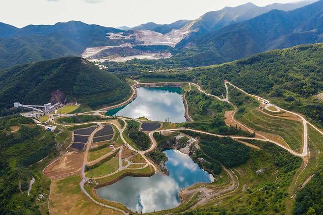 무릉별유천지 조성 초기 모습[조성중 작가]