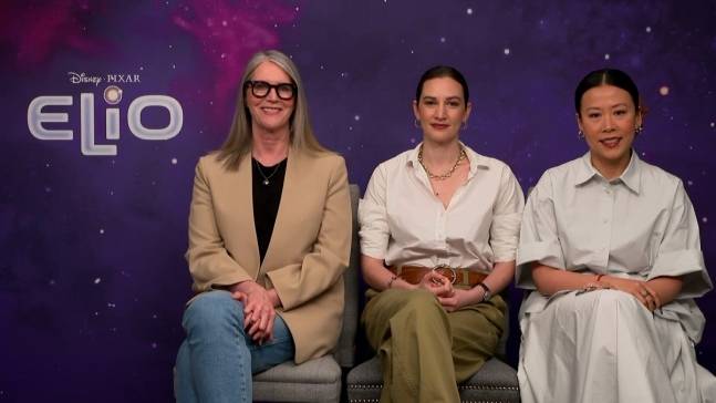 메리 앨리스 드럼 프로듀서, 매들린 샤라피안 감독, 도미 시 감독(왼쪽부터), 사진제공|월트디즈니 컴퍼니 코리아