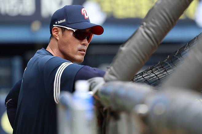 ▲ 조성환 감독 대행 ⓒ 두산 베어스