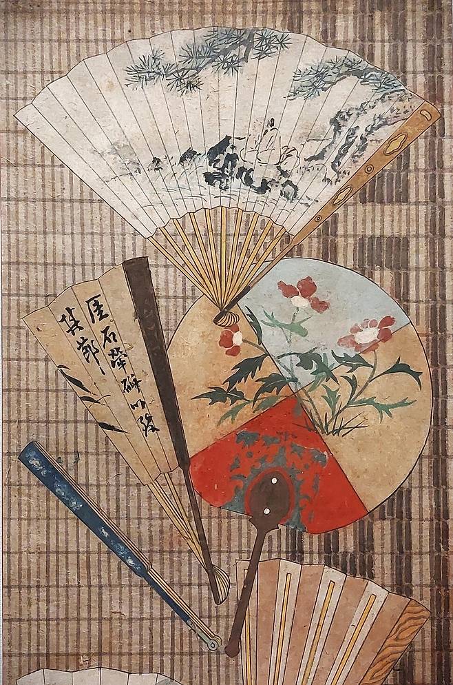 20세기에 만든 백선도 8폭 병풍의 일부분(서울대박물관 소장). 노형석 기자