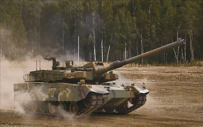 현대로템의 주력 수출 지상무기체계인 K2 전차. (현대로템 제공)