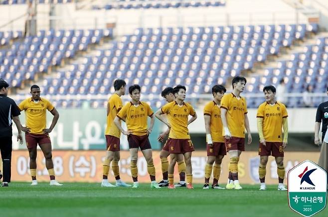 광주 FC 선수들. 사진=한국프로축구연맹