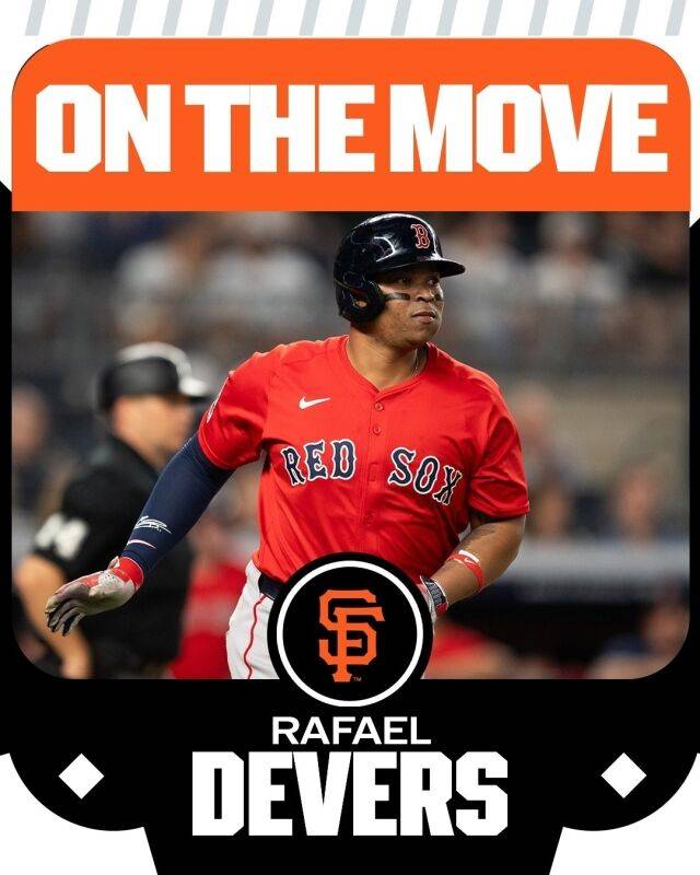 라파엘 데버스가 샌프란시스코 자이언츠로 이적한다./MLB SNS