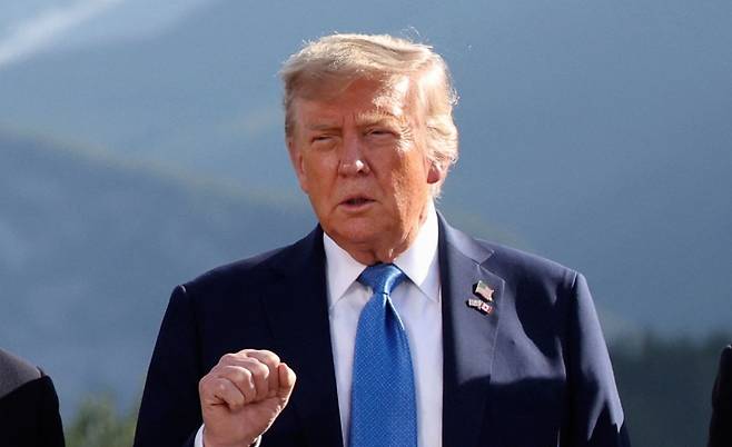 도널드 트럼프 미국 대통령. 연합뉴스