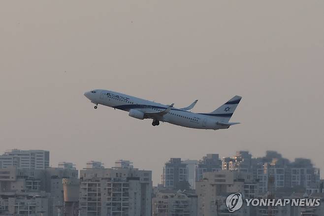 이스라엘 엘알항공 비행기 [EPA 연합뉴스 자료사진. 재판매 및 DB 금지]