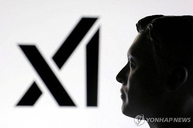 머스크와 xAI 로고 [로이터 연합뉴스 자료사진. 재판매 및 DB 금지]