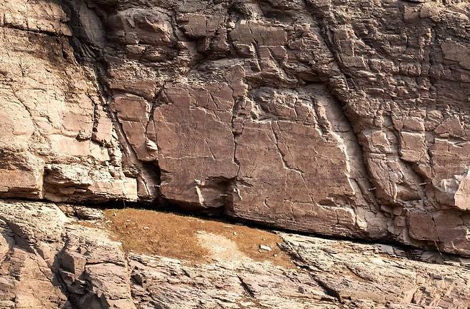 문화재청, '울산 반구천 암각화' 세계유산 등재 신청 대상 선정 (서울=연합뉴스) 문화재청이 13일 서울 종로구 국립고궁박물관에서 열린 문화재위원회 세계유산분과 회의에서 '반구천의 암각화'를 세계유산 등재 신청 대상으로 선정했다고 밝혔다. 사진은 국보 '울주 대곡리 반구대 암각화' 모습. 2023.7.13 [문화재청 제공. 재판매 및 DB 금지] photo@yna.co.kr