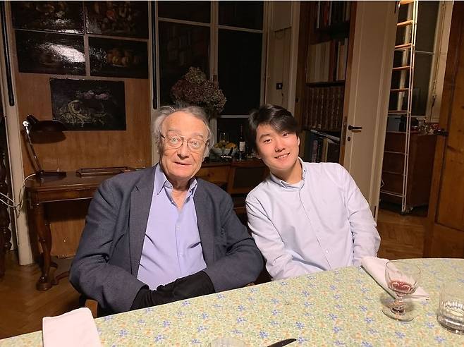 피아니스트 조성진과 알프레트 브렌델 [조성진 인스타그램 갈무리. 재판매 및 DB금지]