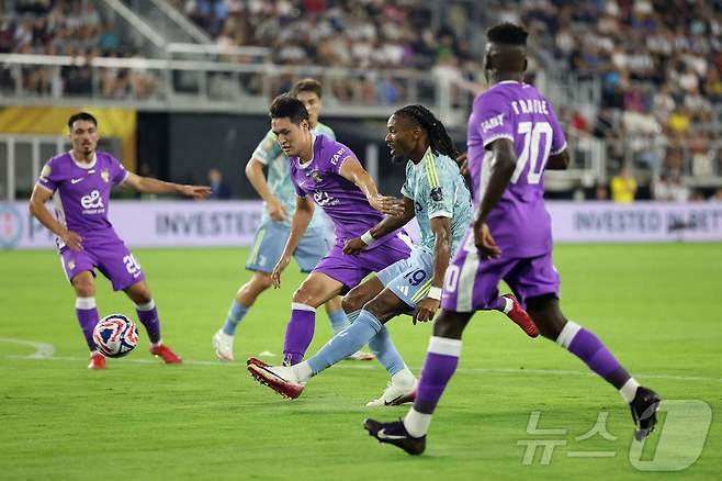 알아인의 박용우.  ⓒ AFP=뉴스1