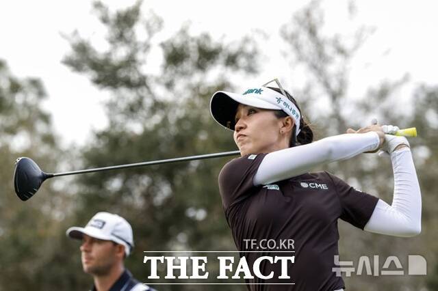 리디아 고가 티샷하는 모습. 올시즌 아시안스윙 HSBC챔피언십에서 우승했다./AP.뉴시스