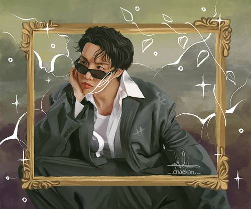 ‘Your Mona Lisa’, 2025, Digital painting © Chae Kim Courtesy of the artist and 25thhourcollective